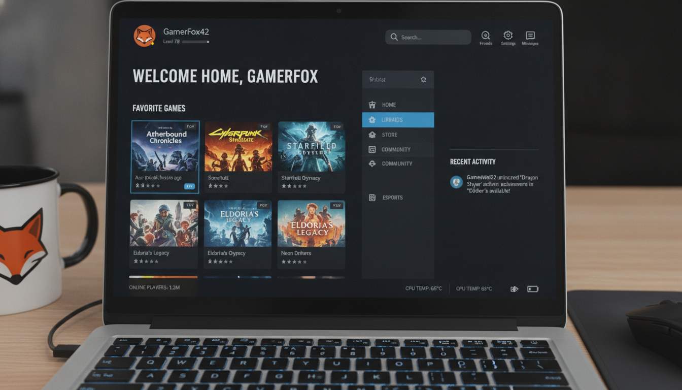 Your Customized Gaming Dashboard Personalized gaming dashboard